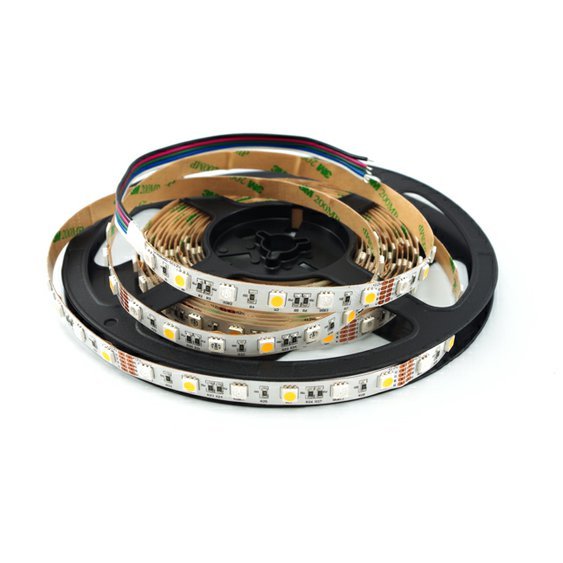 LED pásek RGBCW - studená bílá 650lm, 5050 EPISTAR, 30+30LED/m, 14,4W/m 12V