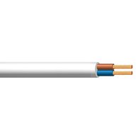 Ohebný bílý kabel CYSY-H03VV-F 2x0,5mm (pohyblivá dvojlinka)