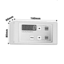 Recepční ovladač HOLTKAMP 8250 Microtimer II - rozměry