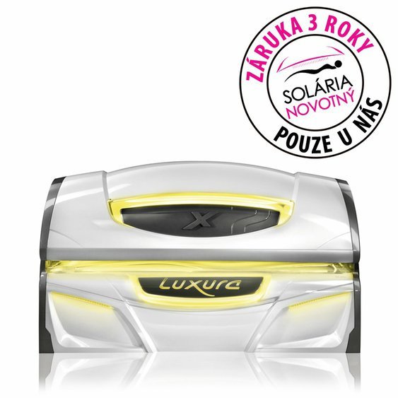 Horizontální solárium - Luxura X7 II 38 SPr - Crystal White - Žluté LED